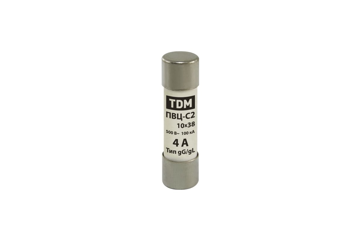 Плавкая вставка TDM ПВЦ-С2 10x38 4А SQ0729-0004 - выгодная цена, отзывы ...