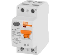 Устройство защитного отключения TDM ELECTRIC УЗО ВД1-63S 2Р 63А 300мА SQ0203-0061