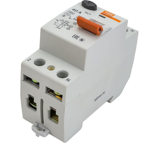 Устройство защитного отключения TDM ELECTRIC УЗО ВД1-63S 2Р 40А 300мА SQ0203-0057