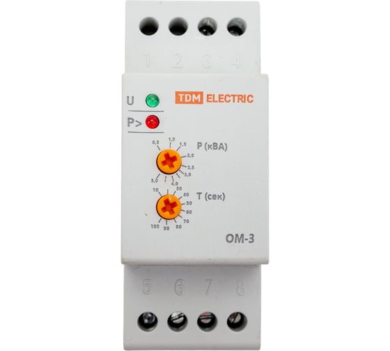 Ограничитель TDM ELECTRIC ОМ-3 0,5/5-01 1ф, 0,5-5кВА SQ1505-0001
