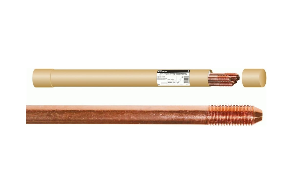 Штырь заземления TDM СТАМ25.14.1500Р резьбовой SQ2401-0003 - выгодная ...