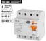 Устройство защитного выключения TDM ELECTRIC ВД1-63 4Р, 50А, 100мА, тип А SQ0203-0089 2