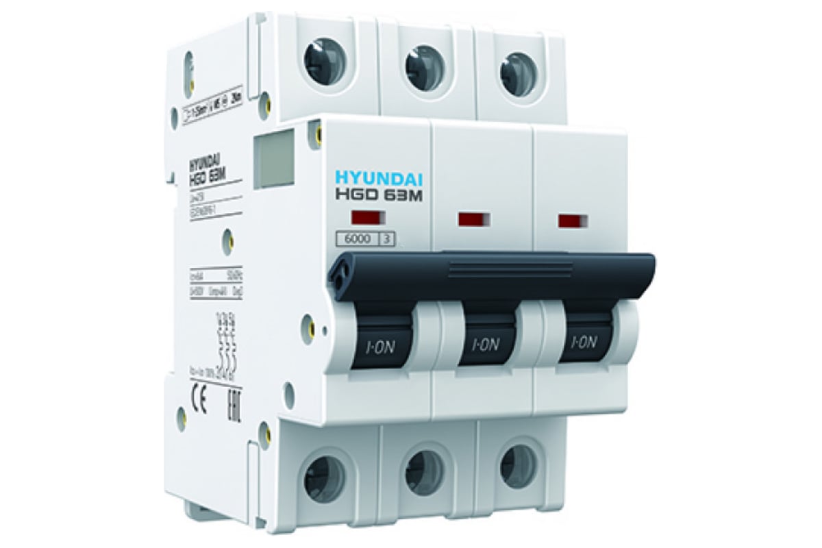 Автоматический выключатель Hyundai HGD63P 3PMCS0000C 00063 3п, 63А ...