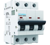 Автоматический выключатель Hyundai HGD63P 3PMCS0000C 00016 3п, 16А, 10kA, хар-ка C 13.04.000906
