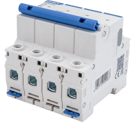 Автоматический выключатель CHINT модульный 4п C 25А 4.5кА NXB-63S (R) 296907