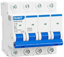 Автоматический выключатель CHINT модульный 4п C 16А 4.5кА NXB-63S (R) 296905