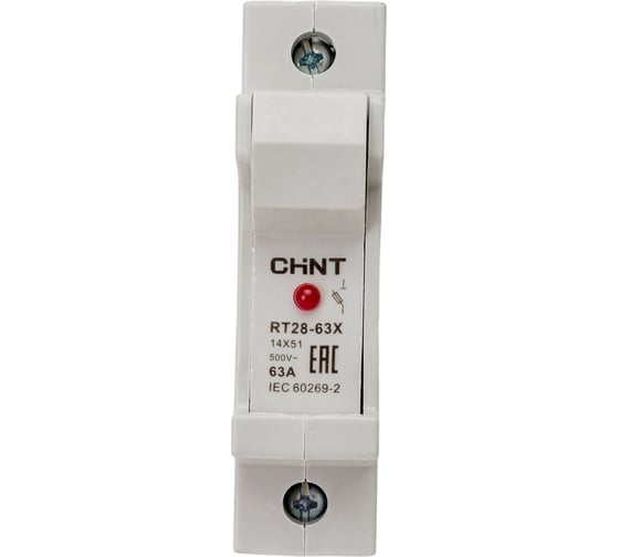 Держатель плавких вставок с индикацией CHINT RT28-63x14x51 1П 520439