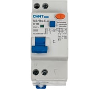 Автоматический выключатель дифференциального тока CHINT 1п+N C 10А 30мА 4.5кА NBH8LE-40 (R) 206061