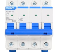 Автоматический модульный выключатель CHINT 4п C 40А 4.5кА NXB-63S (R) 296909