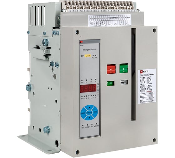 Стационарный автоматический выключатель EKF ВА-450 1000/630А 3P 50кА PROxima mccb450-1000-630