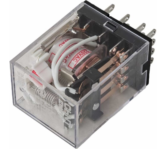 Промежуточное реле CHINT JZX-22F(D) 4 конт. с инд. LED 3А 220В AC 285380