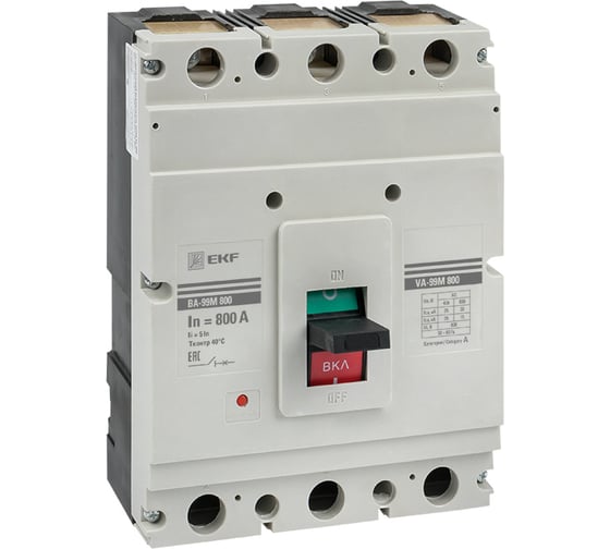 Автоматический выключатель EKF ВА-99М 800/800А 4P 5In 50кА PROxima mccb99-4P5In800-800m