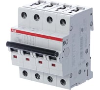 Автоматический 4-полюсной выключатель ABB S204 C100 ABB 2CDS254001R0824