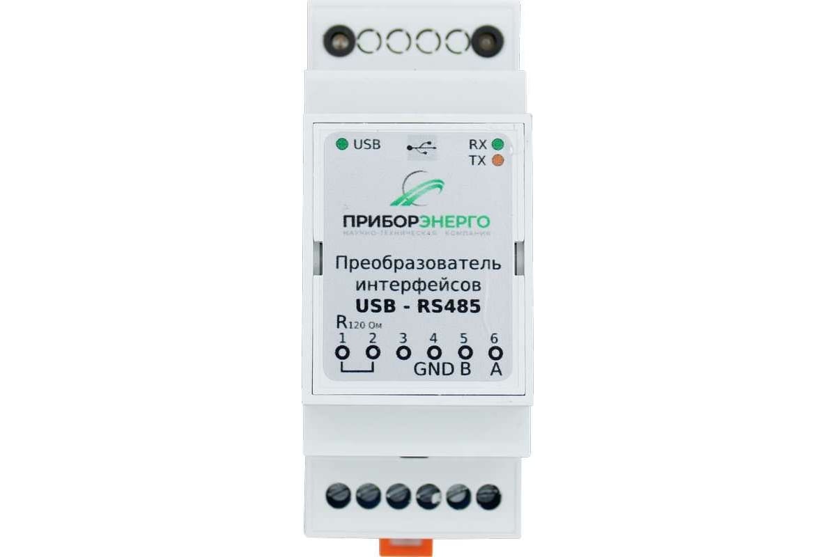 Преобразователь интерфейса НТК Приборэнерго USB-RS485 0210550010958 ...