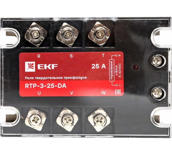 Твердотельное трехфазное реле EKF RTP-25-DA PROxima rtp-3-25-da