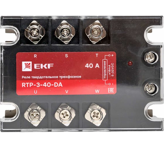 Твердотельное трехфазное реле EKF RTP-40-DA PROxima rtp-3-40-da