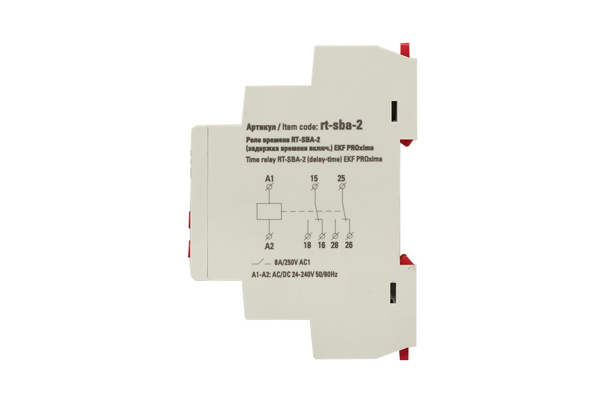 Реле времени EKF RT-SBA-2 (задержка времени включения) PROxima rt-sba-2