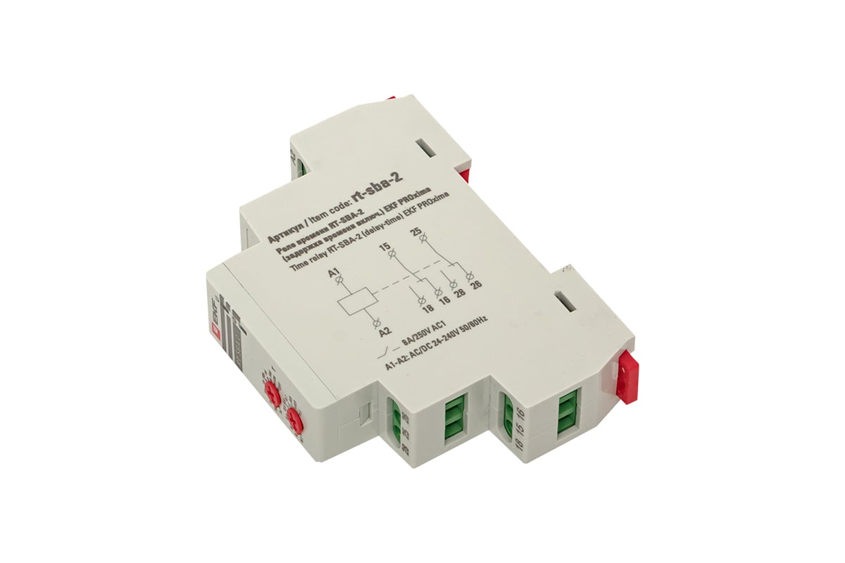 Реле времени EKF RT-SBA-2 (задержка времени включения) PROxima rt-sba-2