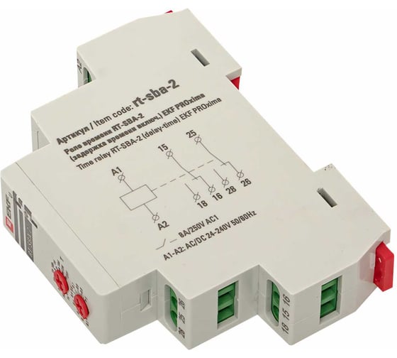 Реле времени EKF RT-SBA-2 (задержка времени включения) PROxima rt-sba-2