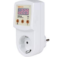 Реле напряжения в розетку TDM РНР-02, 16А, дисплей, регулируемый SQ1513-0002