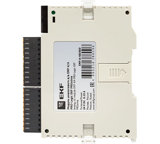 Модуль EKF аналогового в/в EMF 4/4 PRO-Logic PROxima EMF-A-4AI4AO
