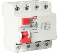 Устройство защитного отключения ВТМ (S) УЗО ВД1-63, 6кА, 4Р, 25А, 30мА ВТМ00041899