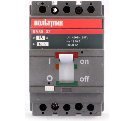 Автоматический выключатель ВТМ (S) ВА 88-32 3Р, 16А, 25кА ВТМ00034819