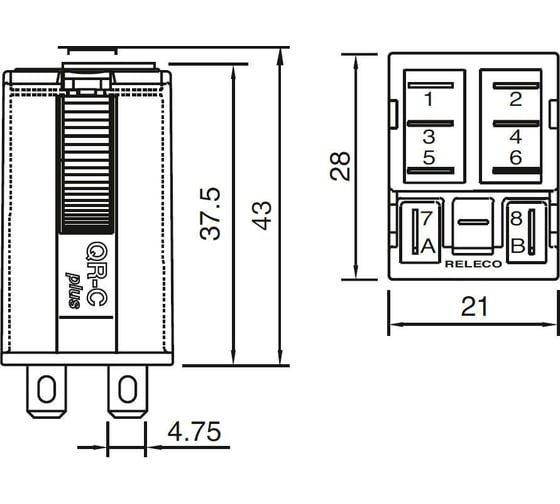 Промежуточное реле ComatReleco C7-A20/AC230V PN1034