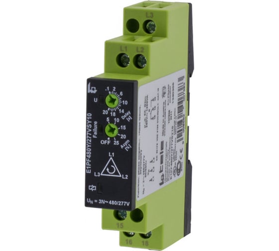 Реле контроля фаз TELE E1PF480Y/277VSY10 1340305 1