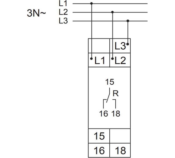 Реле контроля фаз TELE E1PF480Y/277VSY10 1340305
