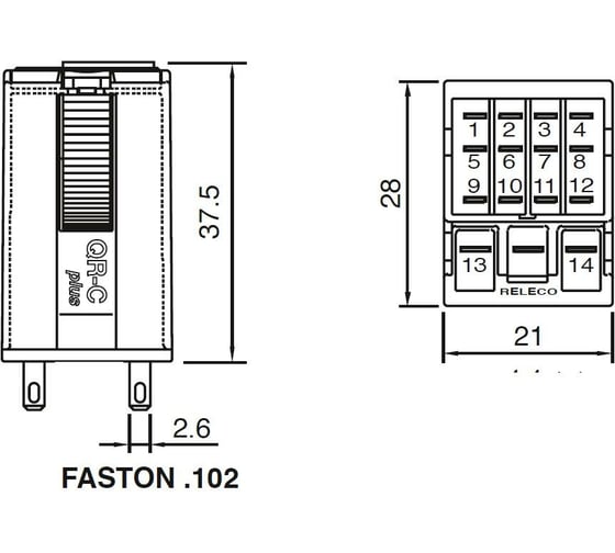 Промежуточное реле ComatReleco C9-E21X/DC24V PN93438