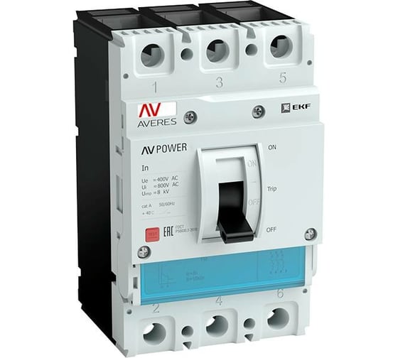 Автоматический выключатель EKF AV POWER-3/3 315А 100kA TR AVERES mccb-33-315H-TR-av 1