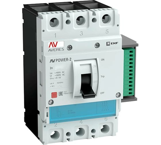 Автоматический выключатель EKF AV POWER-5/3 800А 70kA ETU6.2 AVERES mccb-53-800M-6.2-av 1