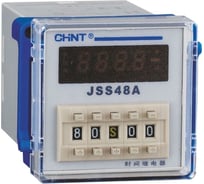 Реле времени CHINT JSS48A 8-контактный одно групповой переключатель многодиапазонной задержки питания AC/DC100V~240V 300084