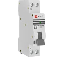 Дифференциальный автомат EKF PROxima АВДТ-63М 6А/30мА, 1 модуль, характеристика C, электронный, тип A, 6кА D636EA06C30