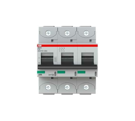 Автоматический выключатель ABB 3-пол. S803C C16 2CCS883001R0164 1