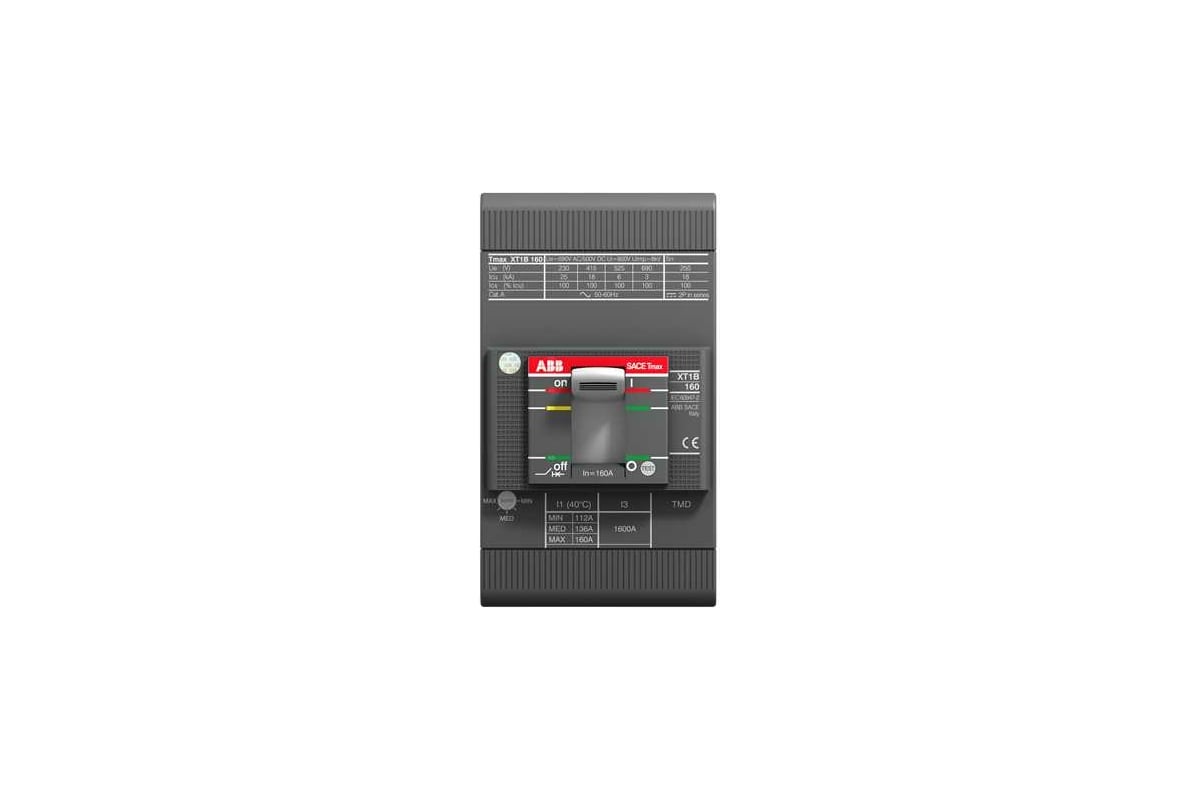 Автоматический выключатель ABB XT1N 160 TMD 125-1250 3p F F ...