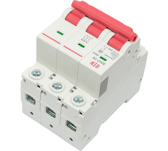 Автоматический выключатель ВТМ (S) ВА 47-29 3р 63А 4,5кА хар.В ВТМ00026606