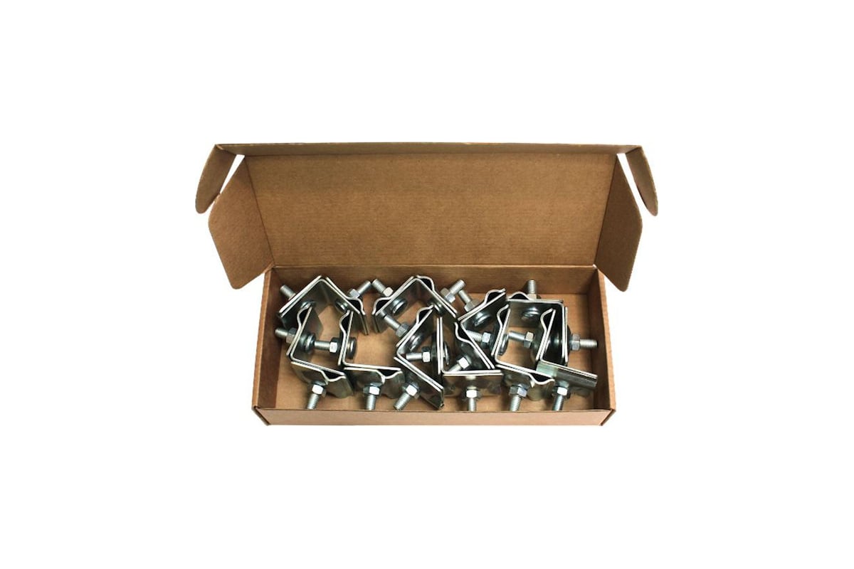 Фальцевый комплект, набор из 10 держателей для молниезащиты TORR ...