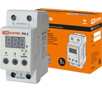 Реле напряжения TDM ELECTRIC 1ф РН 2 40А-220В LED-дисплей SQ1504-0015
