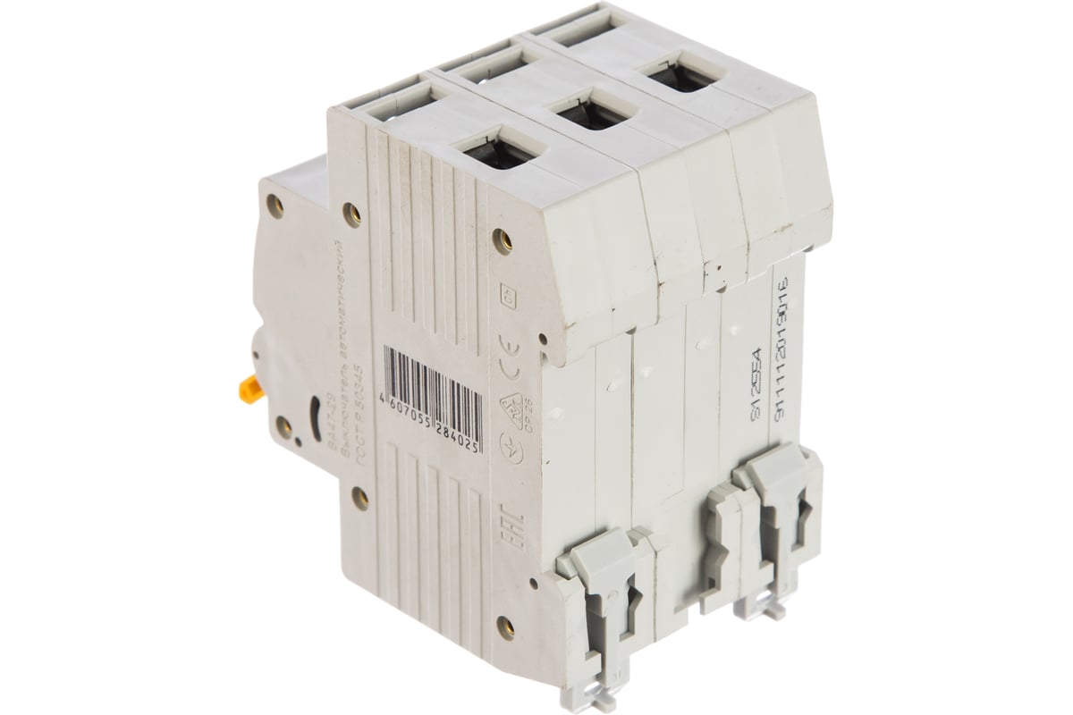 Автоматический 3-полюсный выключатель, 16А, С ВА47-29 4.5кА IEK MVA20-3 ...