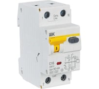 Дифавтомат АВДТ-32 1п+N, C, 16А, 30мА IEK MAD22-5-016-C-30