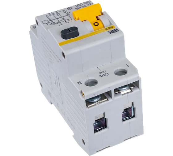 Дифавтомат АВДТ-32 1п+N, C, 32А, 30мА IEK MAD22-5-032-C-30