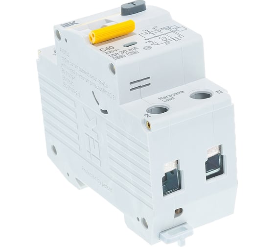 Дифавтомат АВДТ-32 1п+N, C, 40А, 30мА IEK MAD22-5-040-C-30