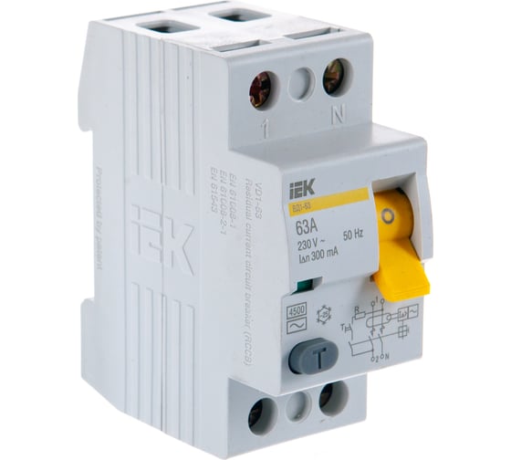 УЗО IEK MDV10-2-063-300 ВД1-63