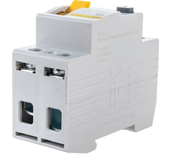 Выключатель дифференциального тока IEK 2п 40A 100mA тип AC ВД1-63 ИЭК MDV10-2-040-100