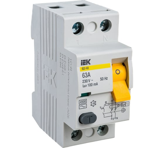 УЗО IEK MDV10-2-063-100 ВД1-63