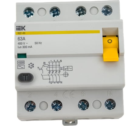 УЗО IEK MDV10-4-063-300 ВД1-63