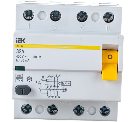 УЗО IEK MDV10-4-032-030 ВД1-63