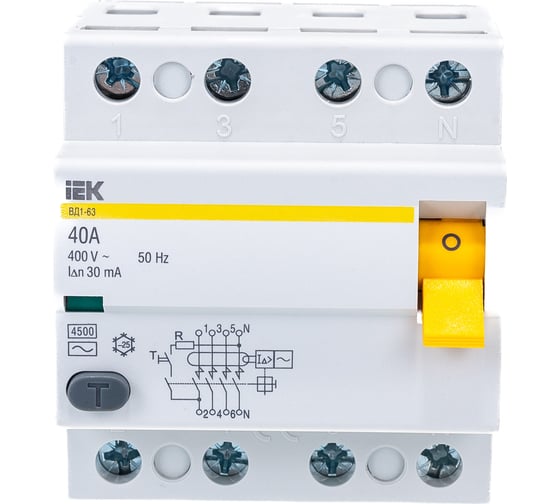 УЗО IEK MDV10-4-040-030 ВД1-63